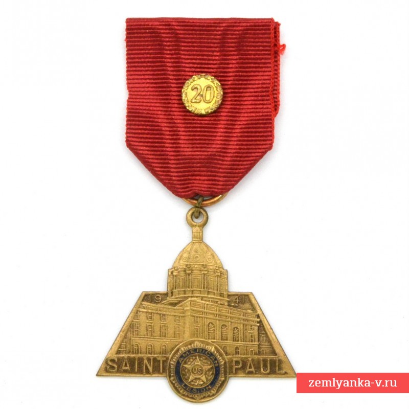 Медаль съезда Американского легиона(Вспомогательный корпус) в г. Сент-Пол, 1941 г.