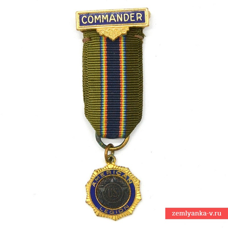 Должностная медаль на пилотку командира Американского легиона