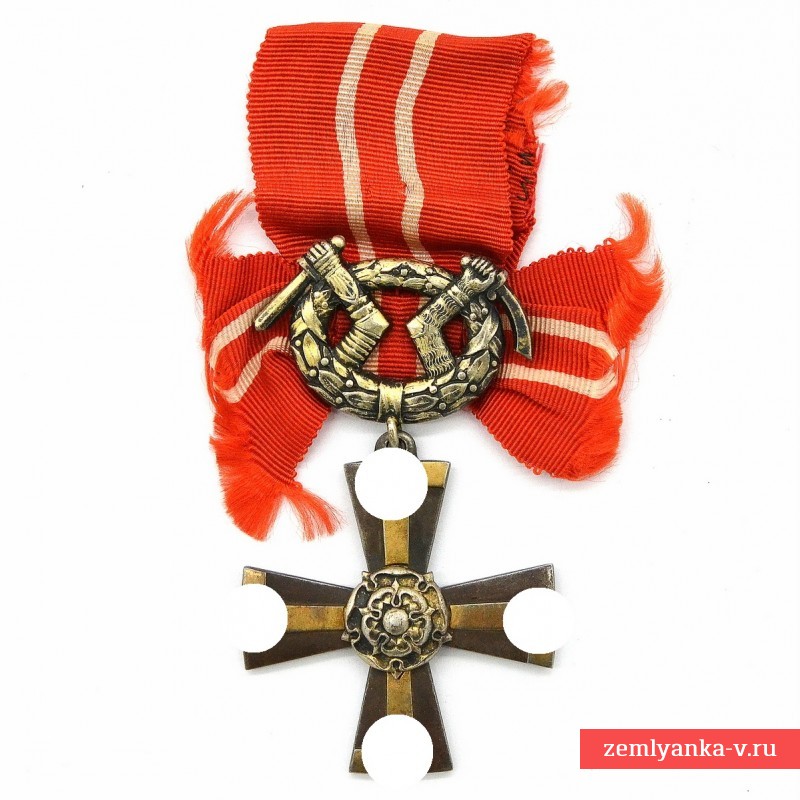 Финский крест свободы 3 класса с мечами, 1941 г.