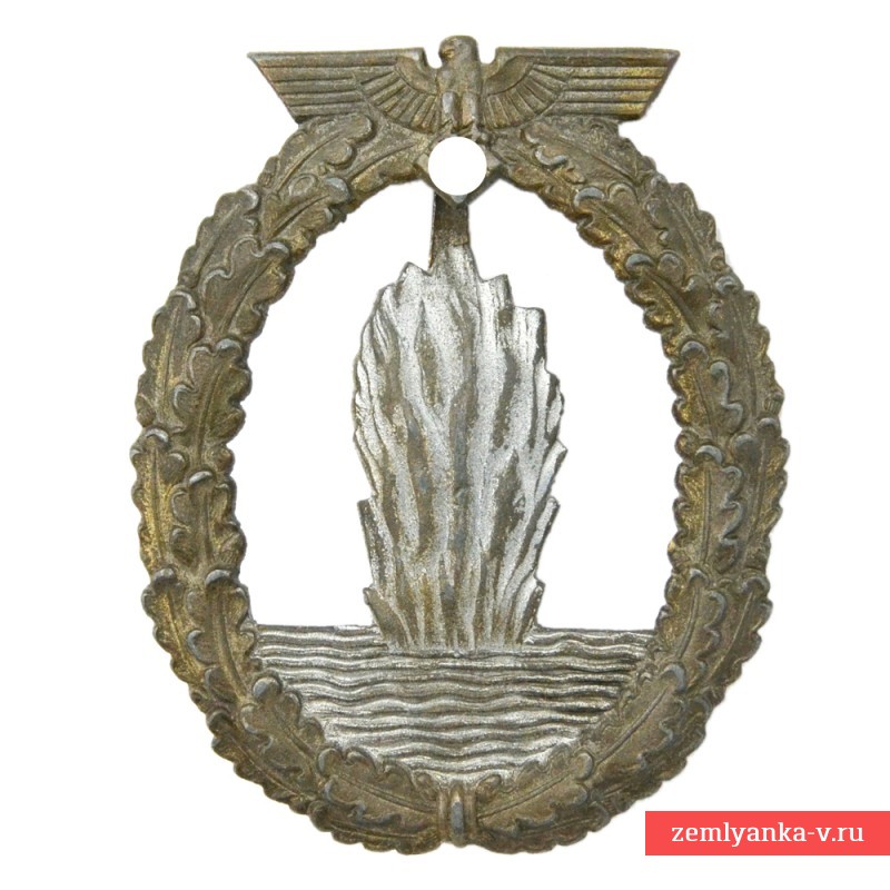 Знак образца 1940 года для членов экипажей минных тральщиков. RK