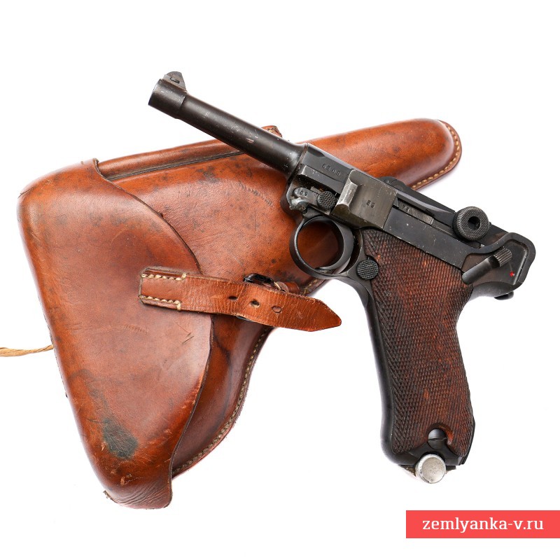 ММГ пистолета Люгер Р-08, 1937 г., в кобуре