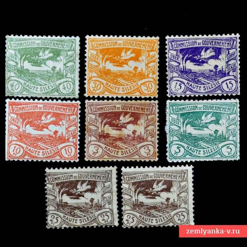 Серия почтовых марок, Верхняя Силезия