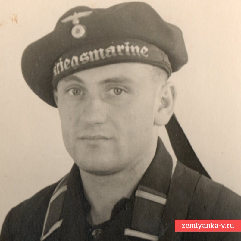 Портретное фото штоерманна минного тральщика Кригсмарине