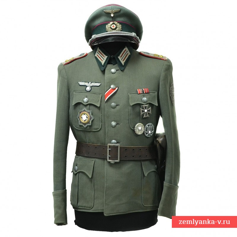 Китель полевой обер-лейтенанта 10-го артиллерийского полка Вермахта образца 1940 года