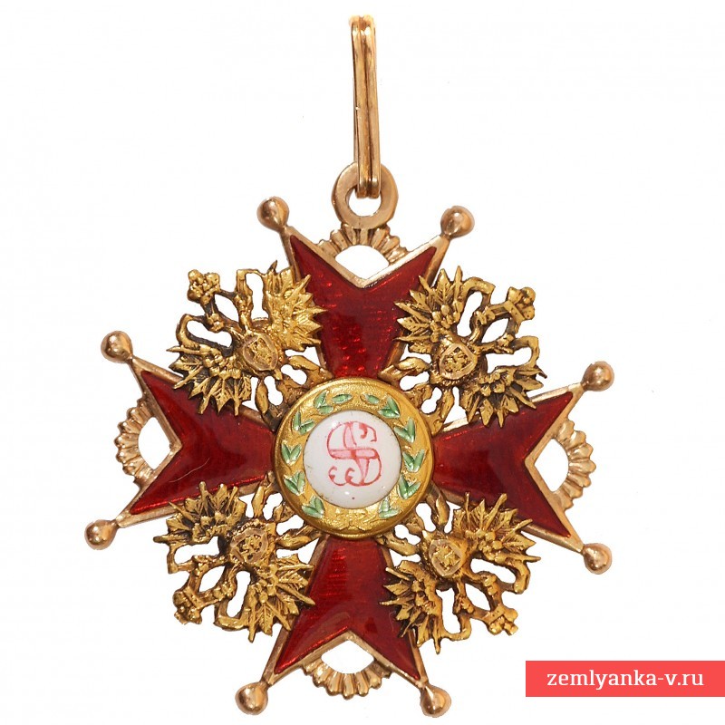 Знак ордена Св. Станислава 3 ст. без мечей, Кейбель