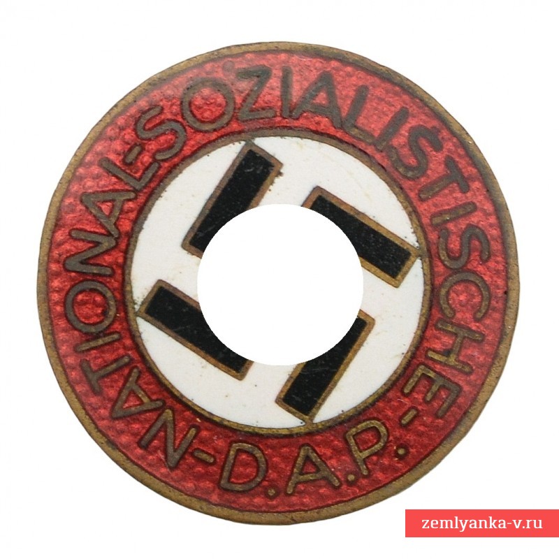Партийный знак NSDAP, RZM M1/100, сталь