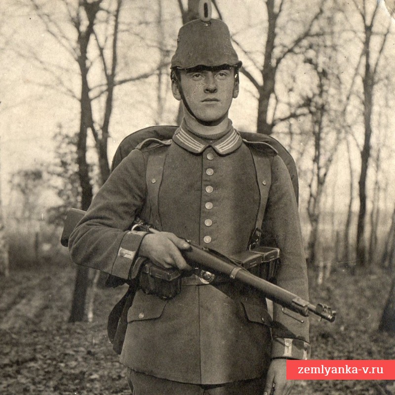 Фото ефрейтора прусского Воздухоплавательного батальона №1, 1914 г. 
