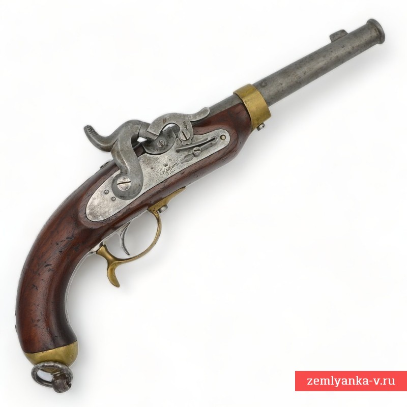 Прусский солдатский кавалерийский пистолет образца 1850 года 