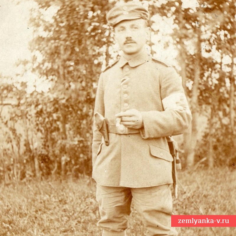 Фото санитара полевого лазарета 115-ой пехотной дивизии немецкой армии. 1916 год