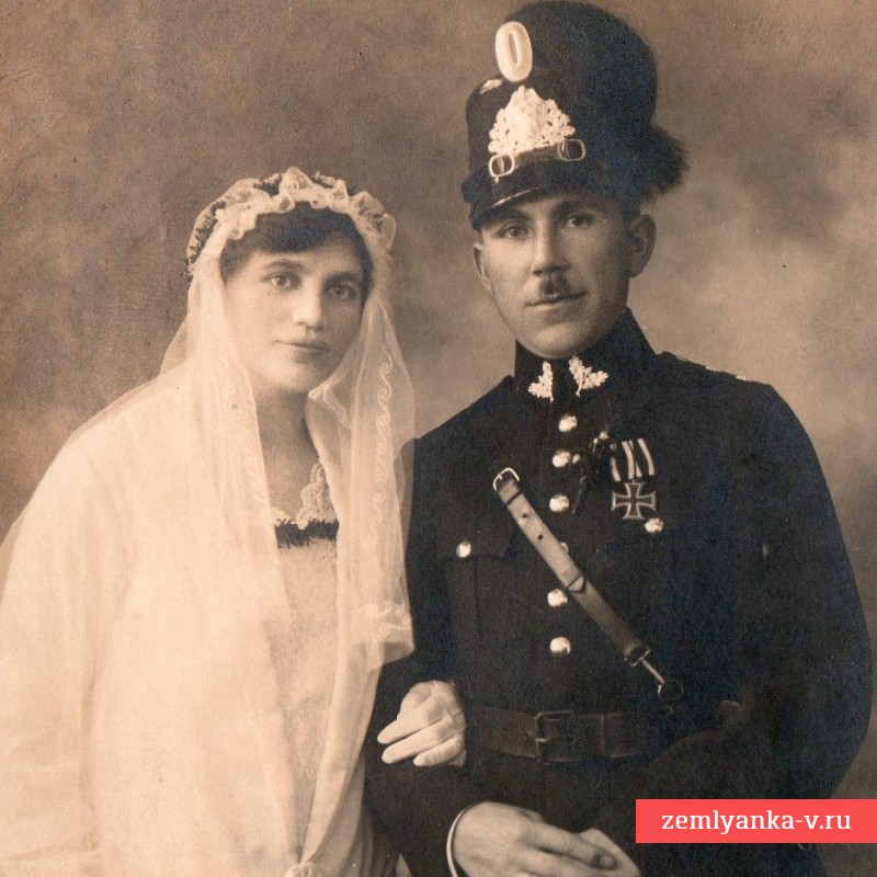 Свадебное фото вахмистра баварской полиции