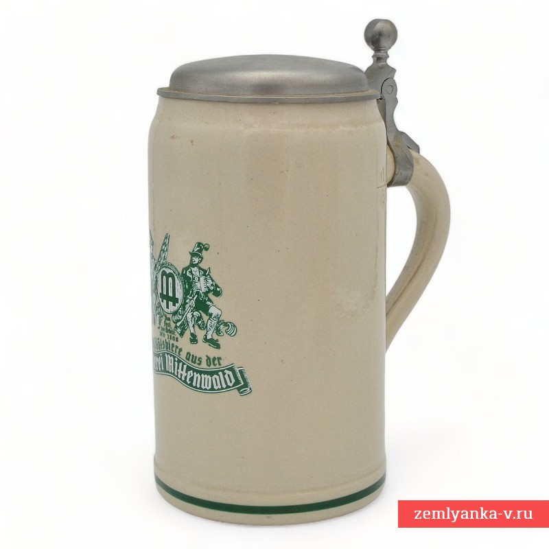 Пивная кружка пивоварни Brauerei Mittenwald, Бавария