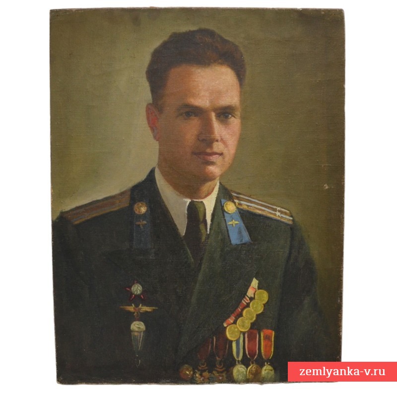 Портрет подполковника ВВС СА в форме образца 1949 года