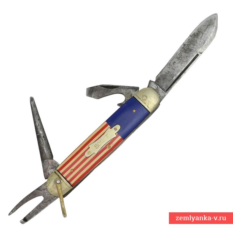 Коллекционный американский перочинный нож-мультитул для бойскаутов