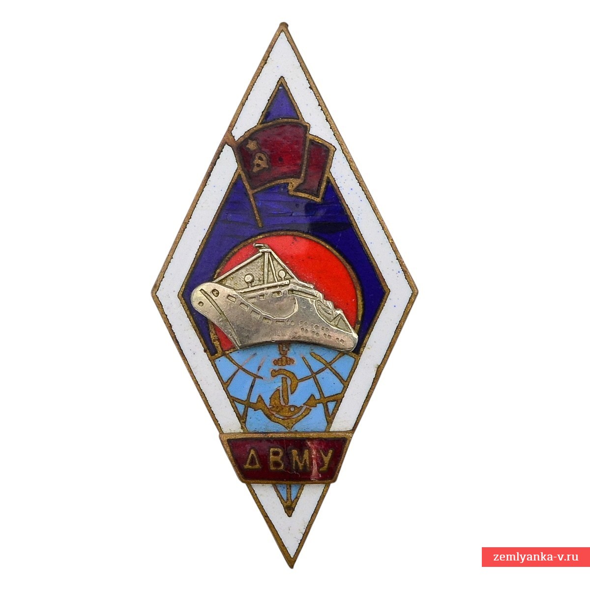 Ромб (нагрудный знак) выпускника ДВМУ