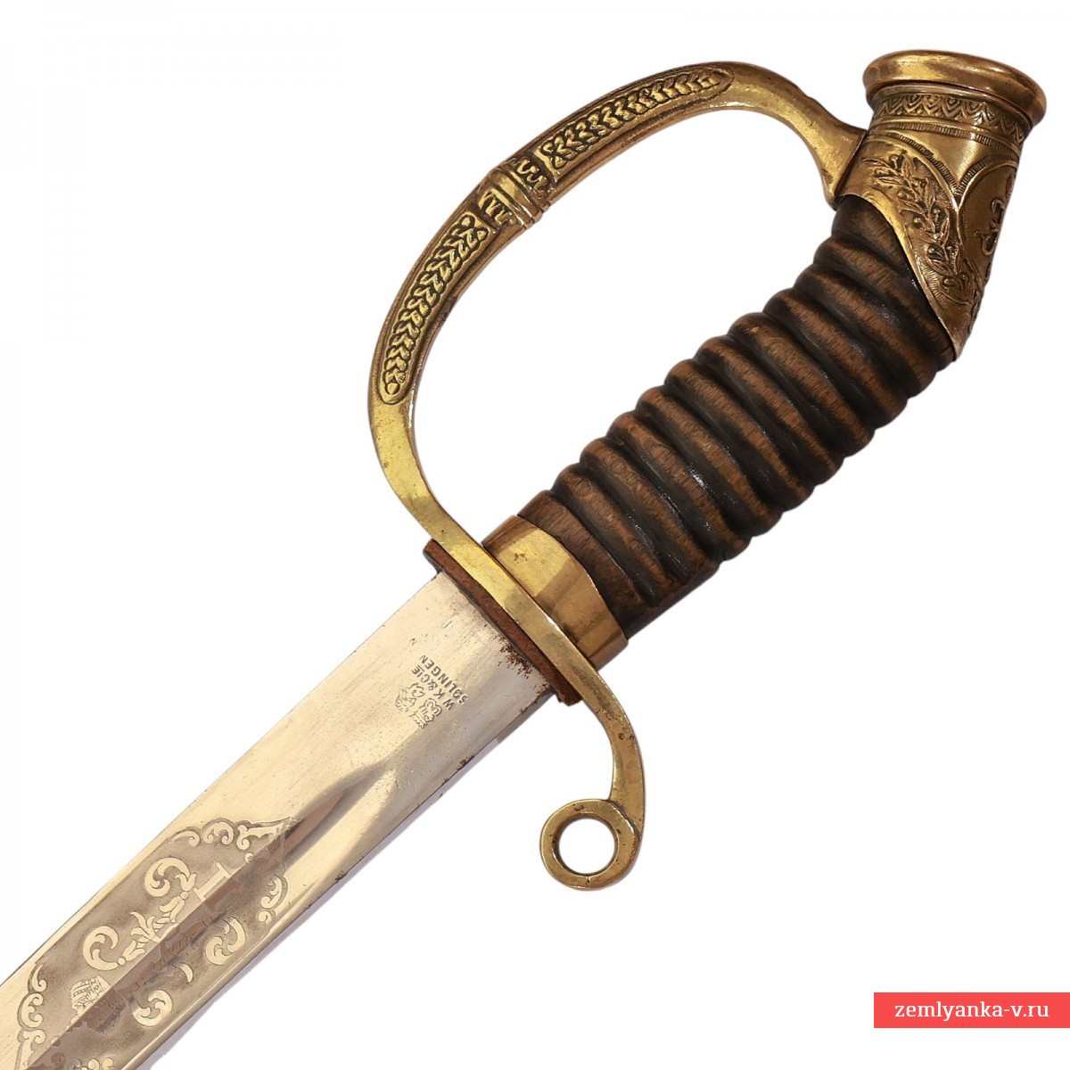 Шашка драгунская офицерская образца 1881/1909 гг. с надписью «За храбрость»