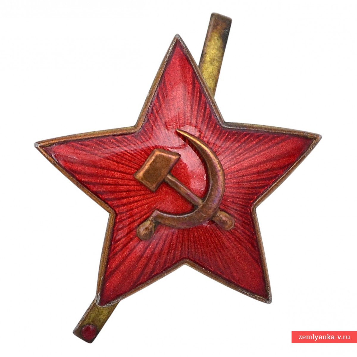 31-мм звезда на фуражку или буденовку рядового состава РККА обр. 1936 года