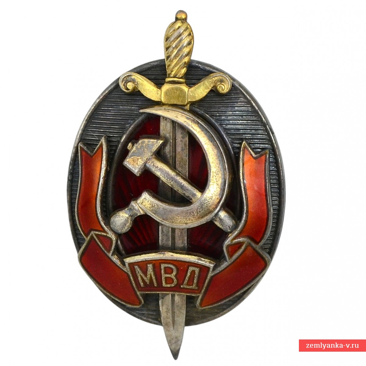Нагрудный знак «Заслуженный работник МВД СССР» №8786