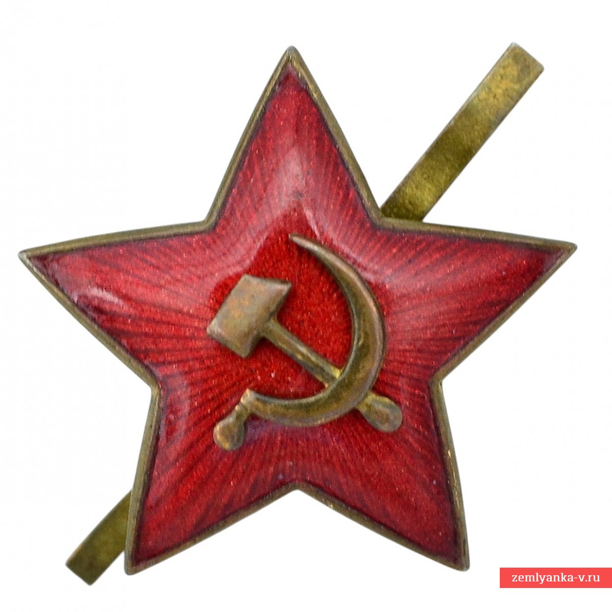 31-мм звезда рядового состава РККА образца 1936 года с накладным СиМ