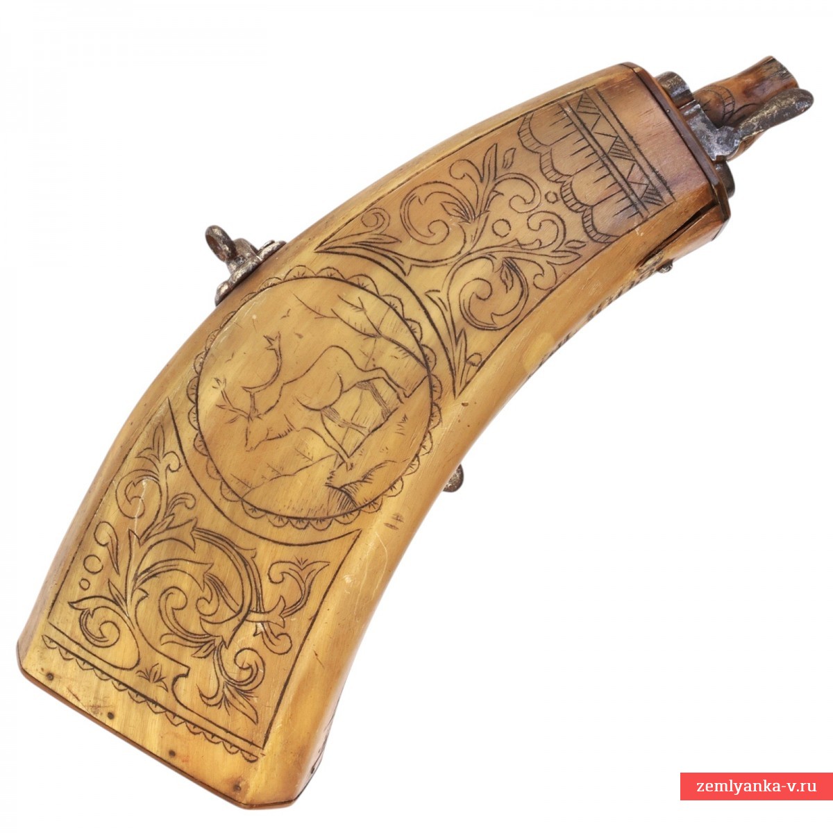 Пороховница роговая английская, 1808 г.