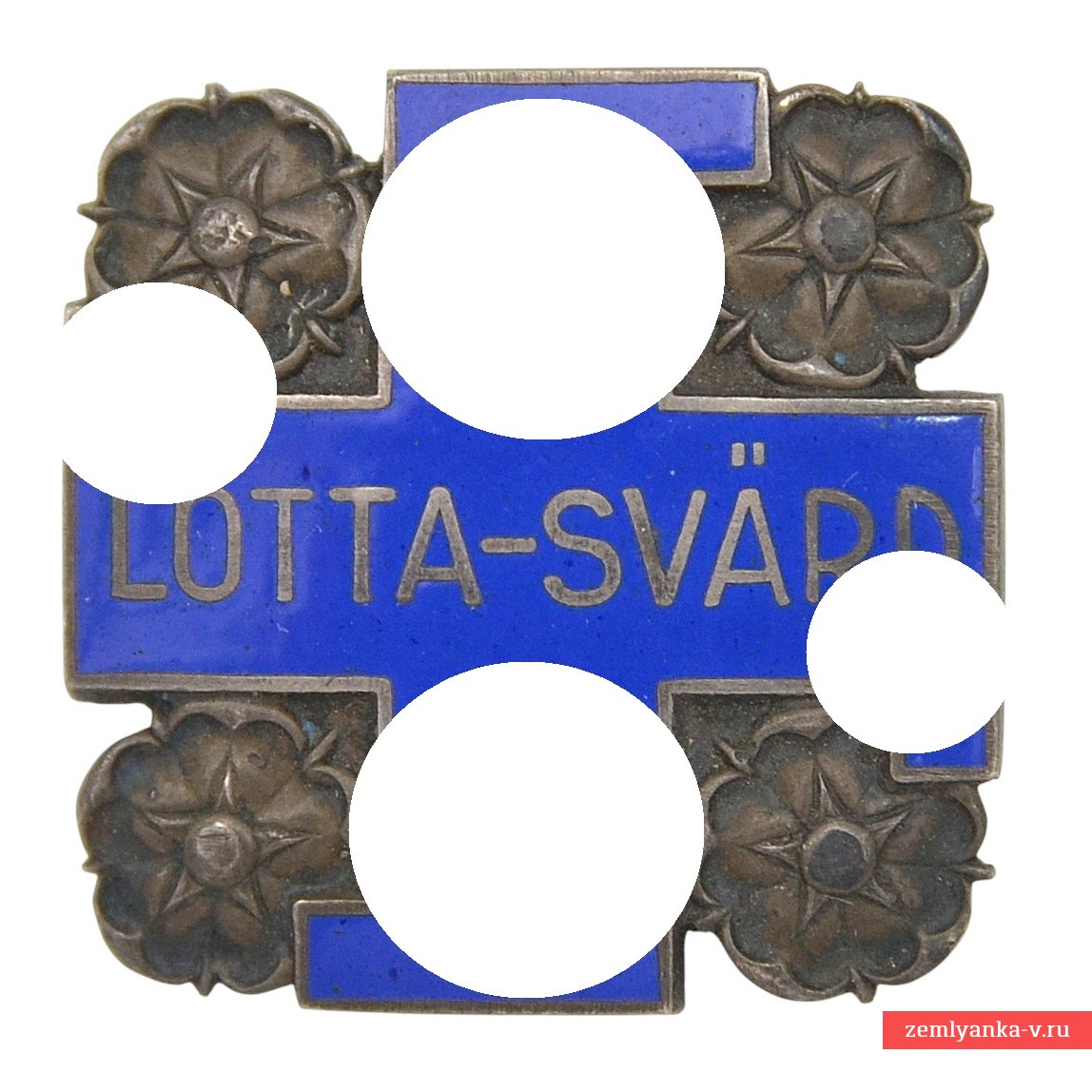 Финляндия. Членский знак отрядов Лотта Свярд №1956, серебро