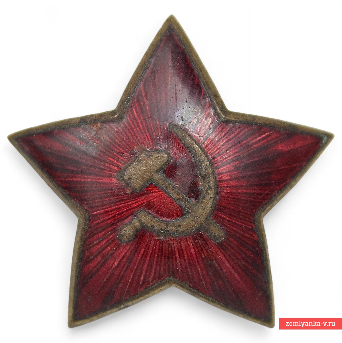 Редкая звезда комсостава РККА на фуражку или буденовку