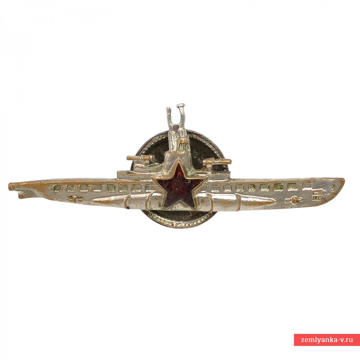 Знак командира подводной лодки обр. 1942 г. военный выпуск