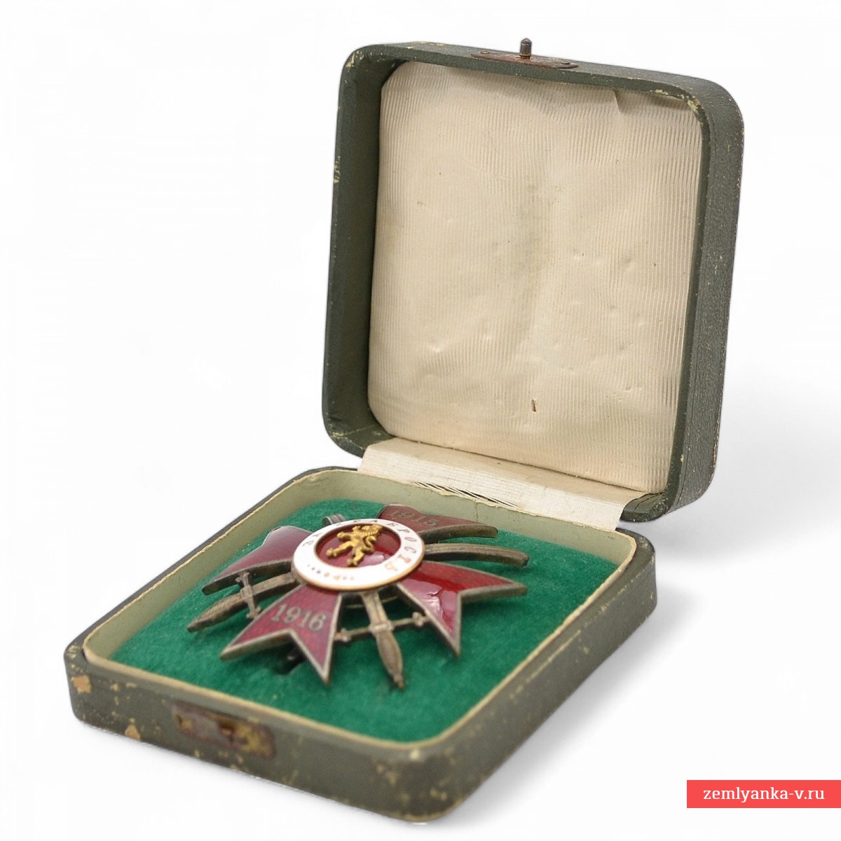 Болгария. Офицерский орден «За храбрость» 4 степени 1 класса, 1915-1916, в коробке
