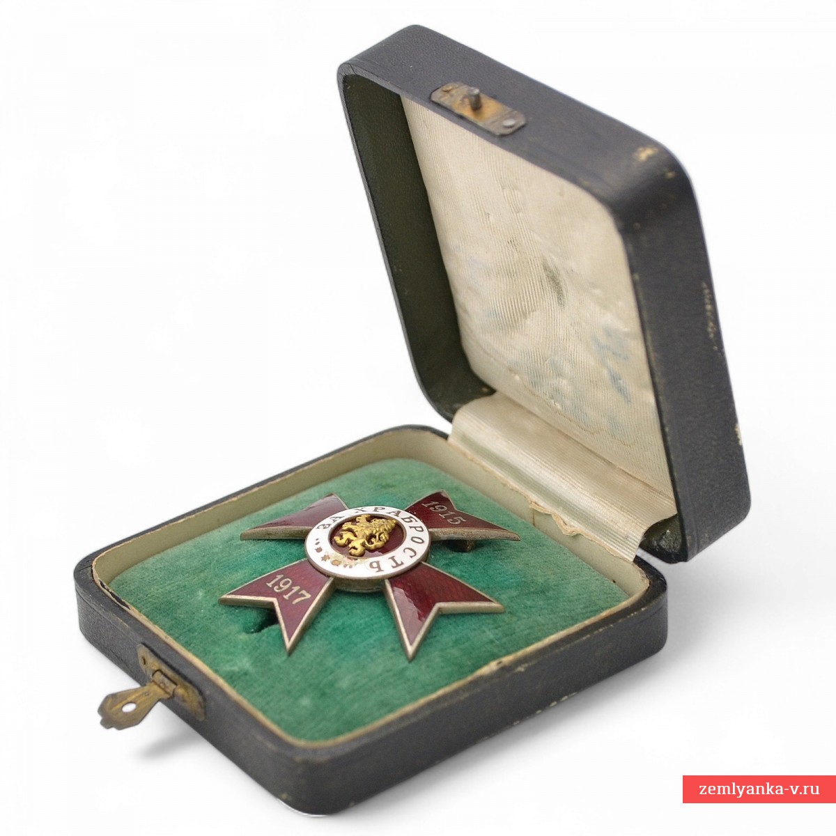 Болгария. Офицерский орден «За храбрость» 4 степени 1 класса 1915-17, без мечей, в футляре
