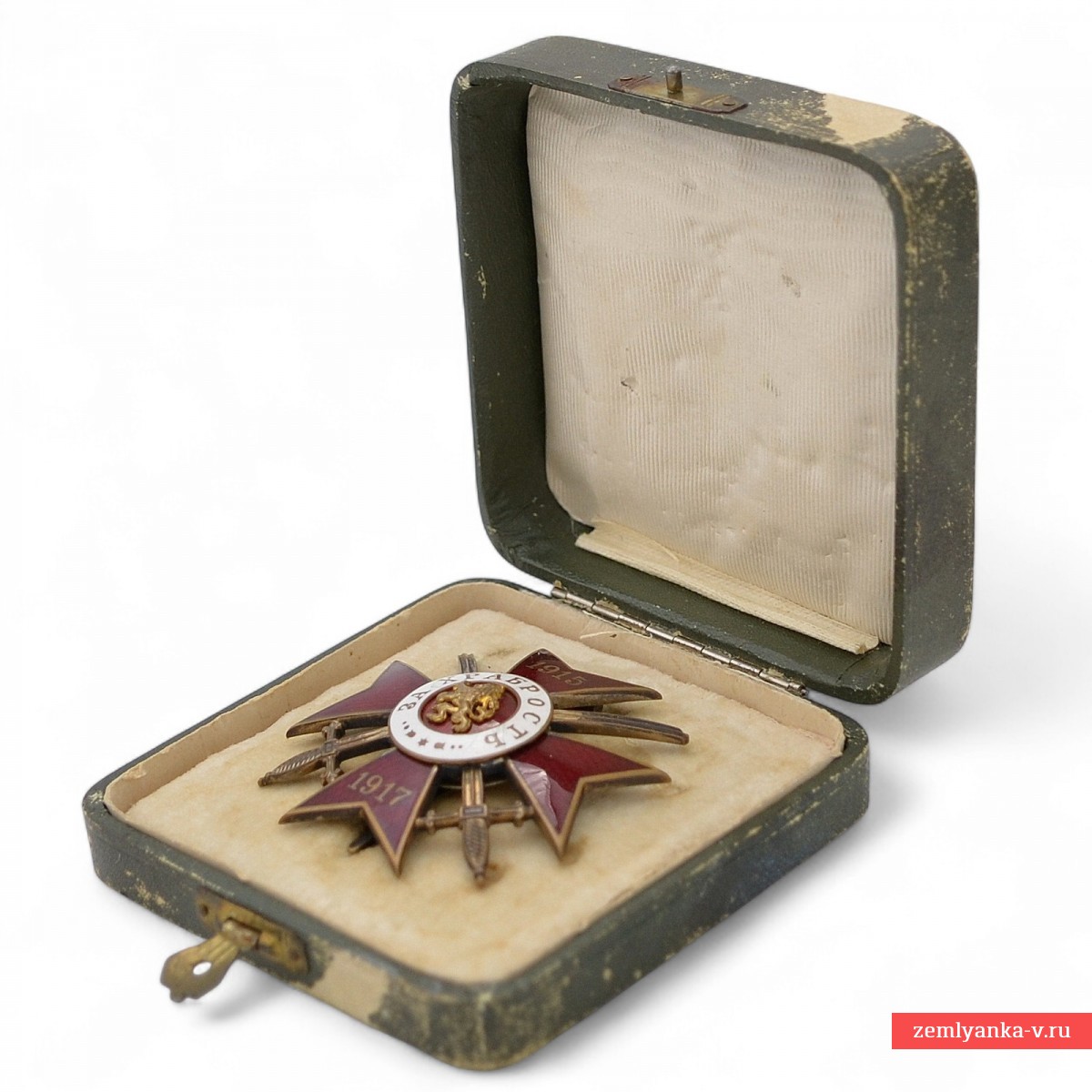 Болгария. Офицерский орден «За храбрость» 4 степени 1 класса 1915-17 гг, в коробке. 