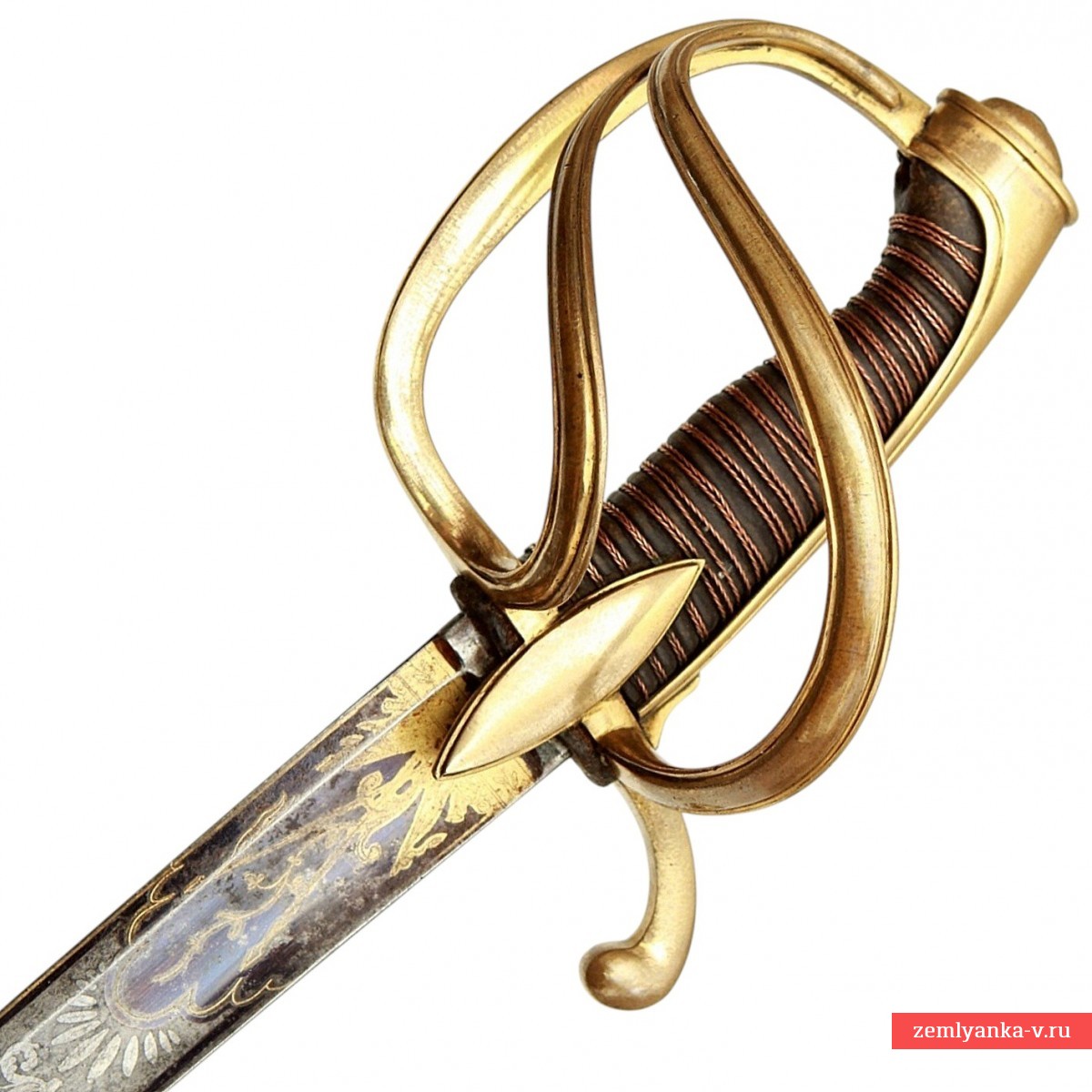 Сабля французская офицера легкой кавалерии модели AN IX (1801 г.), украшенная
