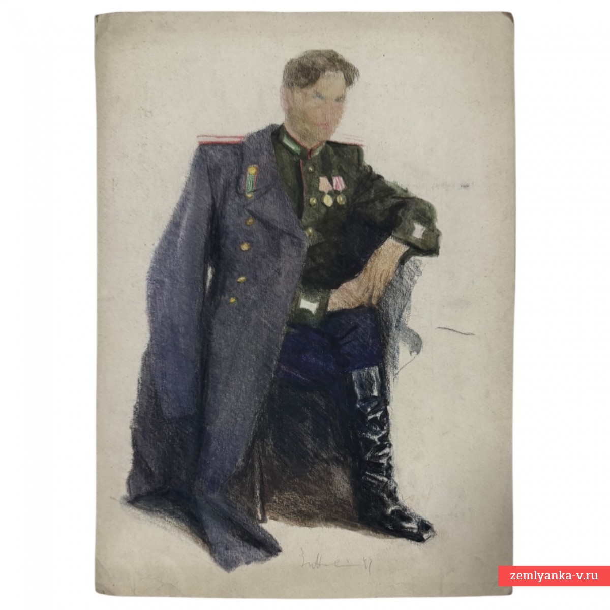 Картина «Офицер медицинской службы в парадной форме», 1947 г.