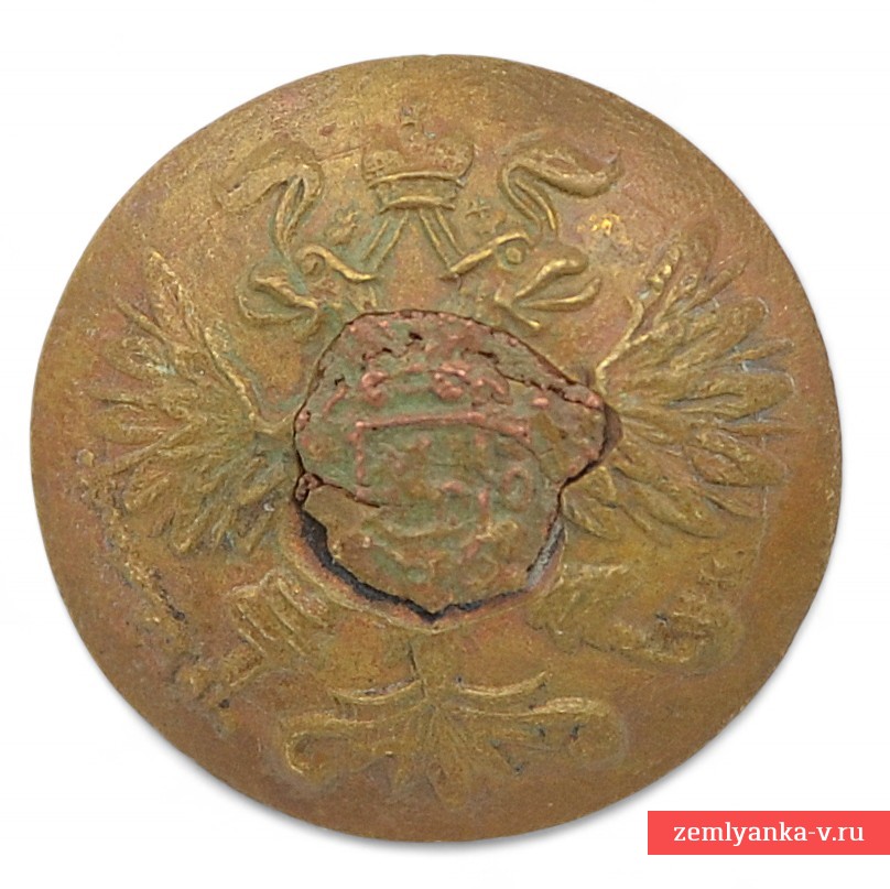 Мундирная пуговица нижнего чина пехоты РИА образца 1904 года