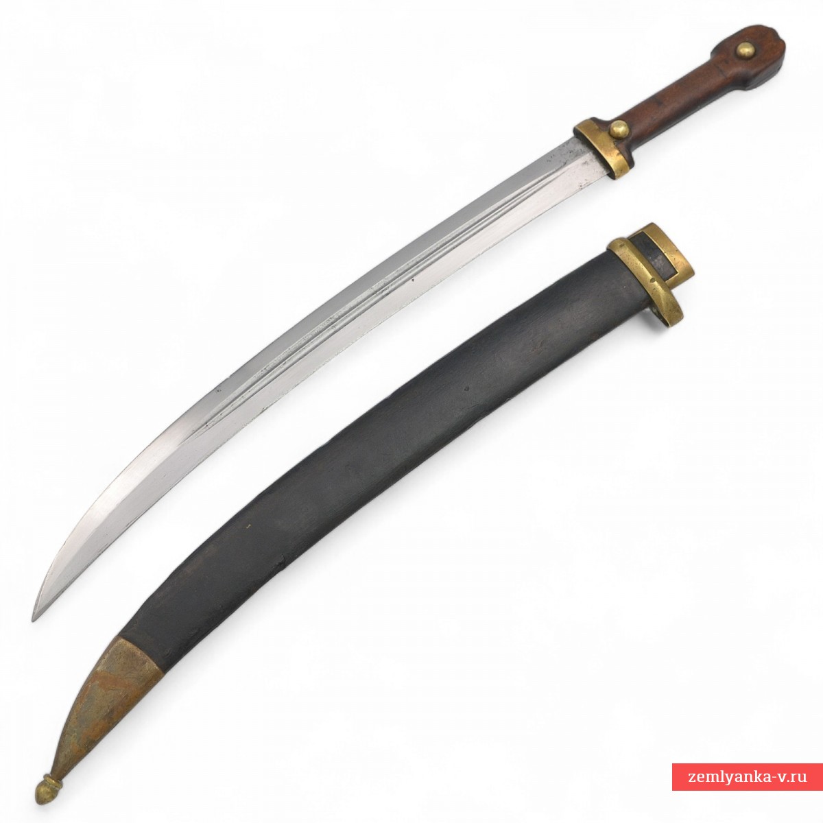 Кинжал (бебут) солдатский образца 1907 года с клеймом 19-го мортирного дивизиона 
