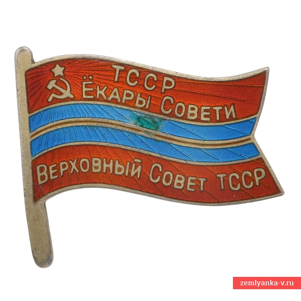 Знак депутата Верховного Совета ТССР №163 