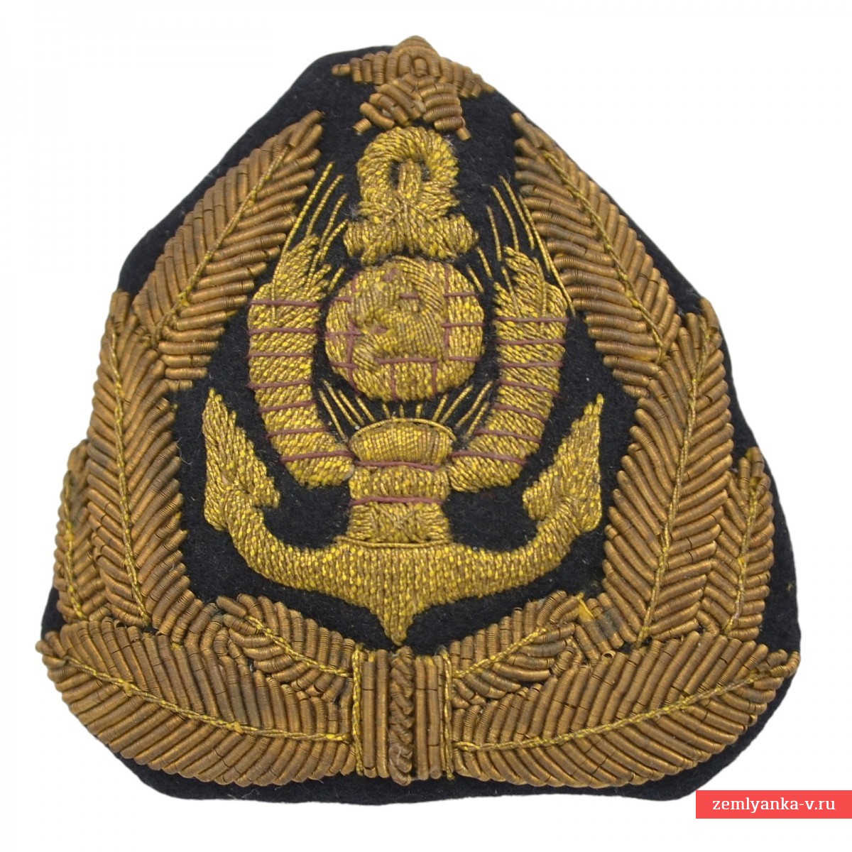 Шитая кокарда служащего советского торгового флота