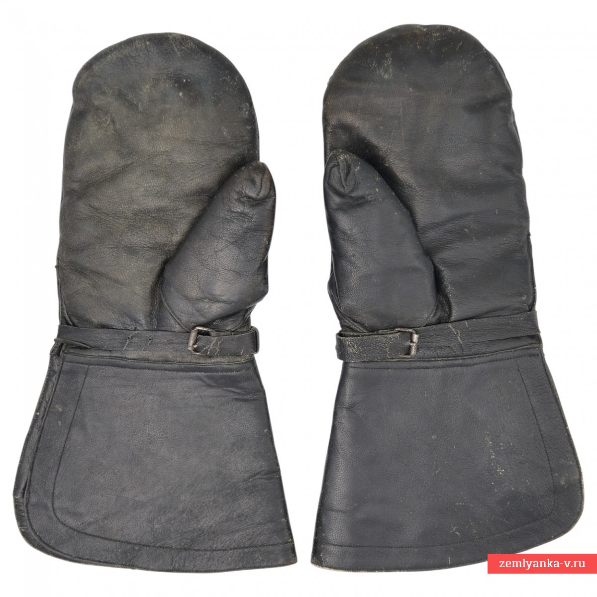 Кожаные краги советского военного летчика