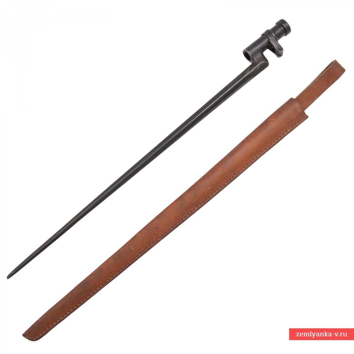 Штык русский обр. 1891 года к винтовке Мосина обр. 1891 года, в ножнах