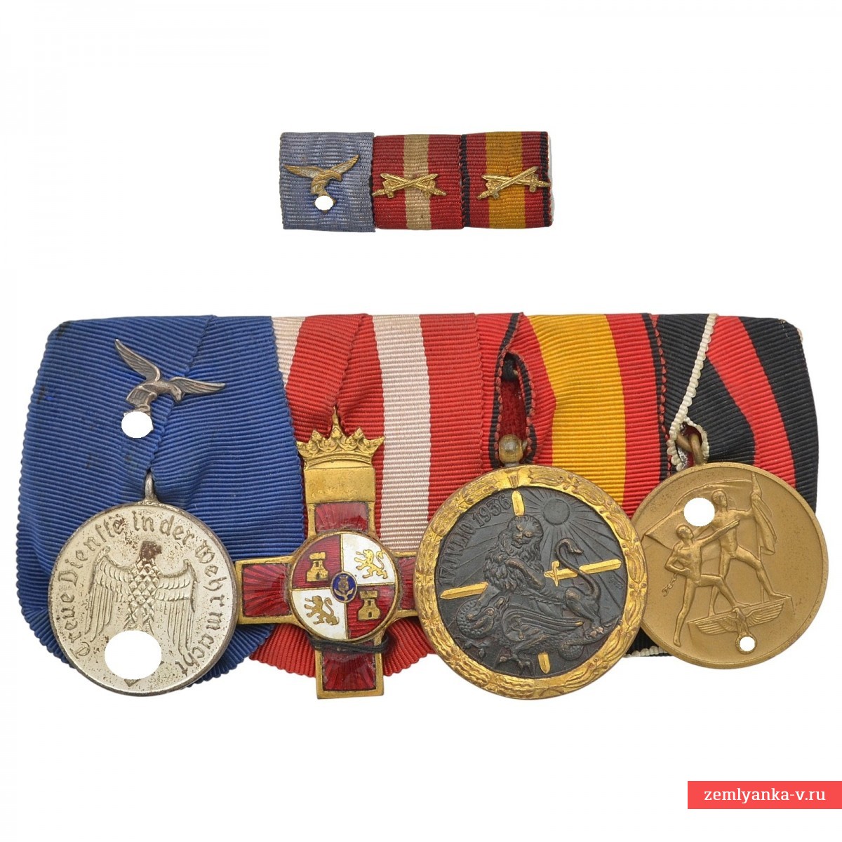 Наградная колодка летчика Легиона «Кондор» – участника Гражданской войны в Испании