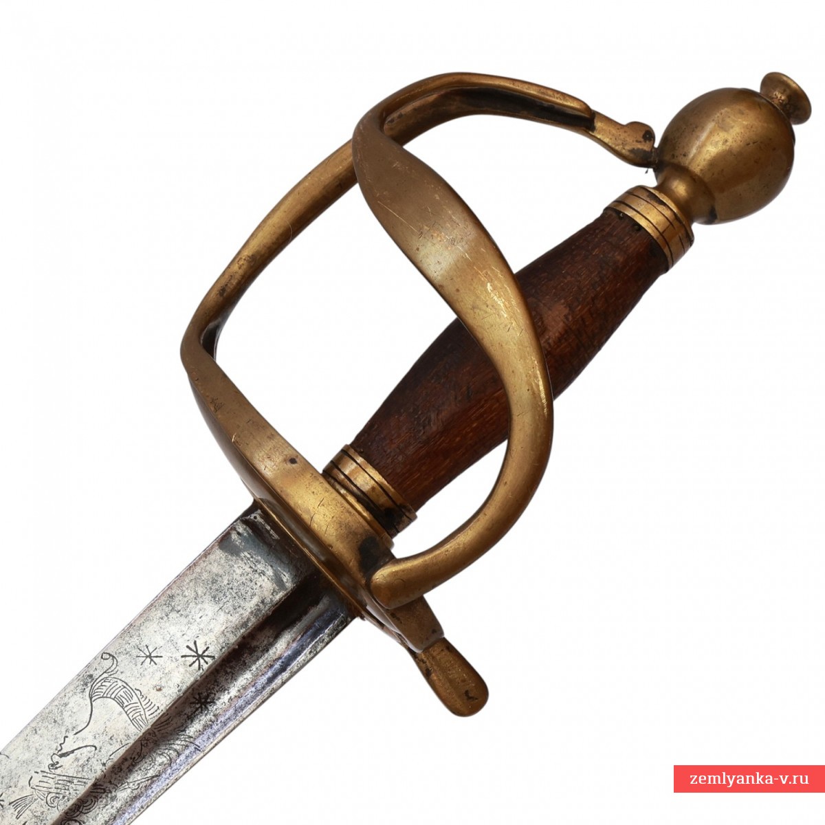 Сабля европейская пехотная солдатская второй половины XVIII века