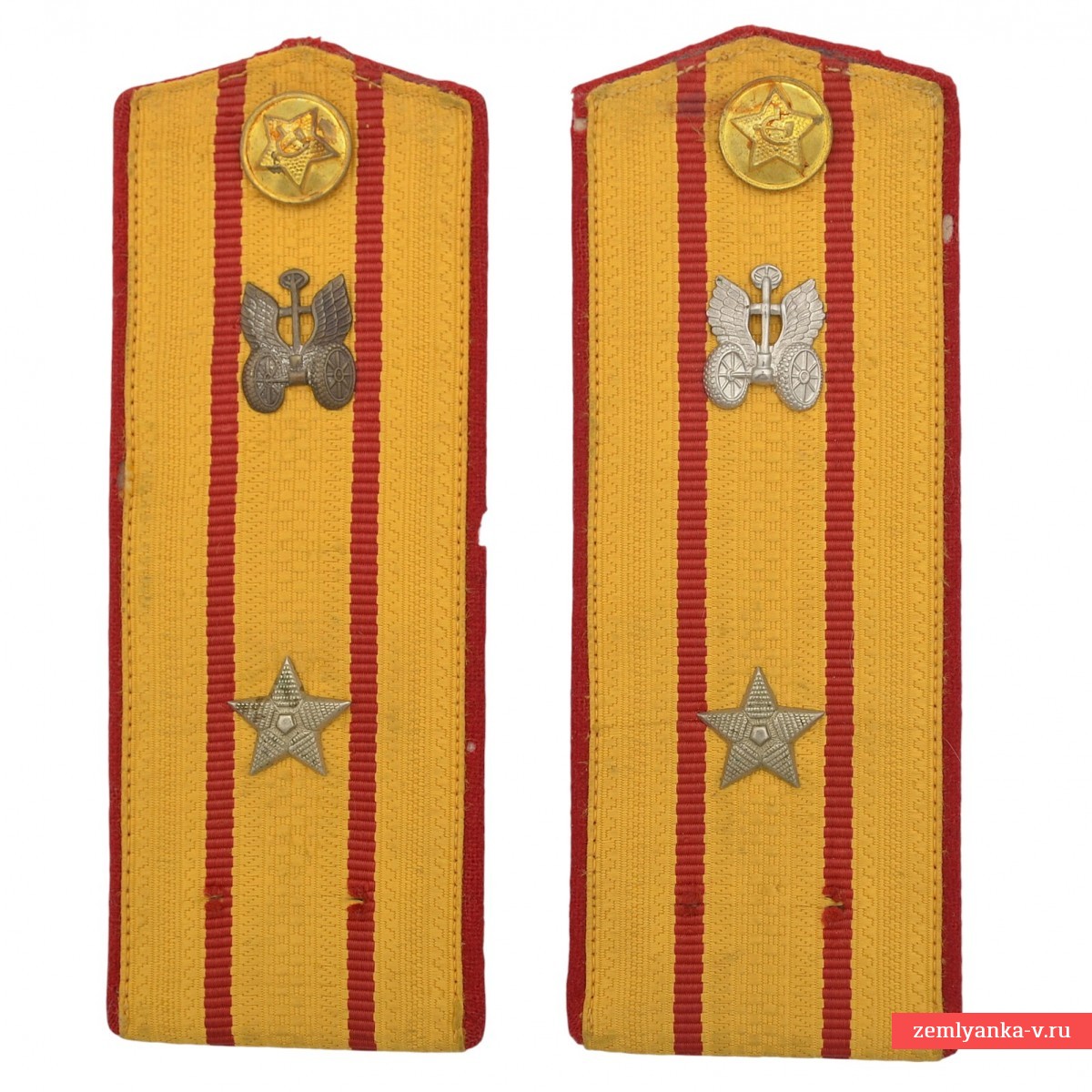 Погоны повседневные офицера автомобильных войск РККА обр. 1943 года
