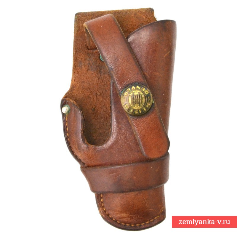 Кожаная поясная кобура скрытого ношения к небольшому револьверу [Копия от 17.12.2025 20:12:56]