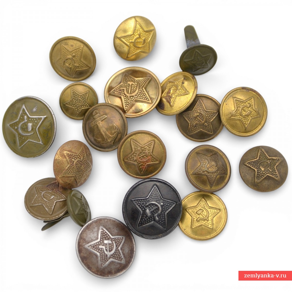 Лот различных пуговиц РККА и СА