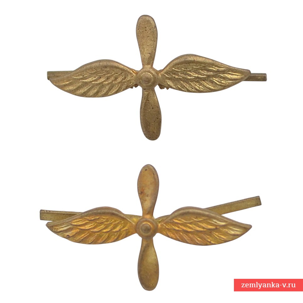 Эмблемы ВВС РККА обр. 1936 года, вариант на усах