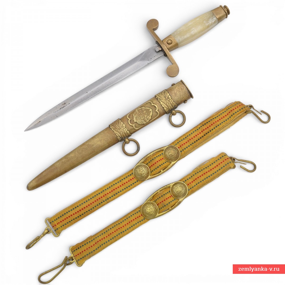 Кортик румынский офицерский общевойсковой образца 1968 года, с подвесом