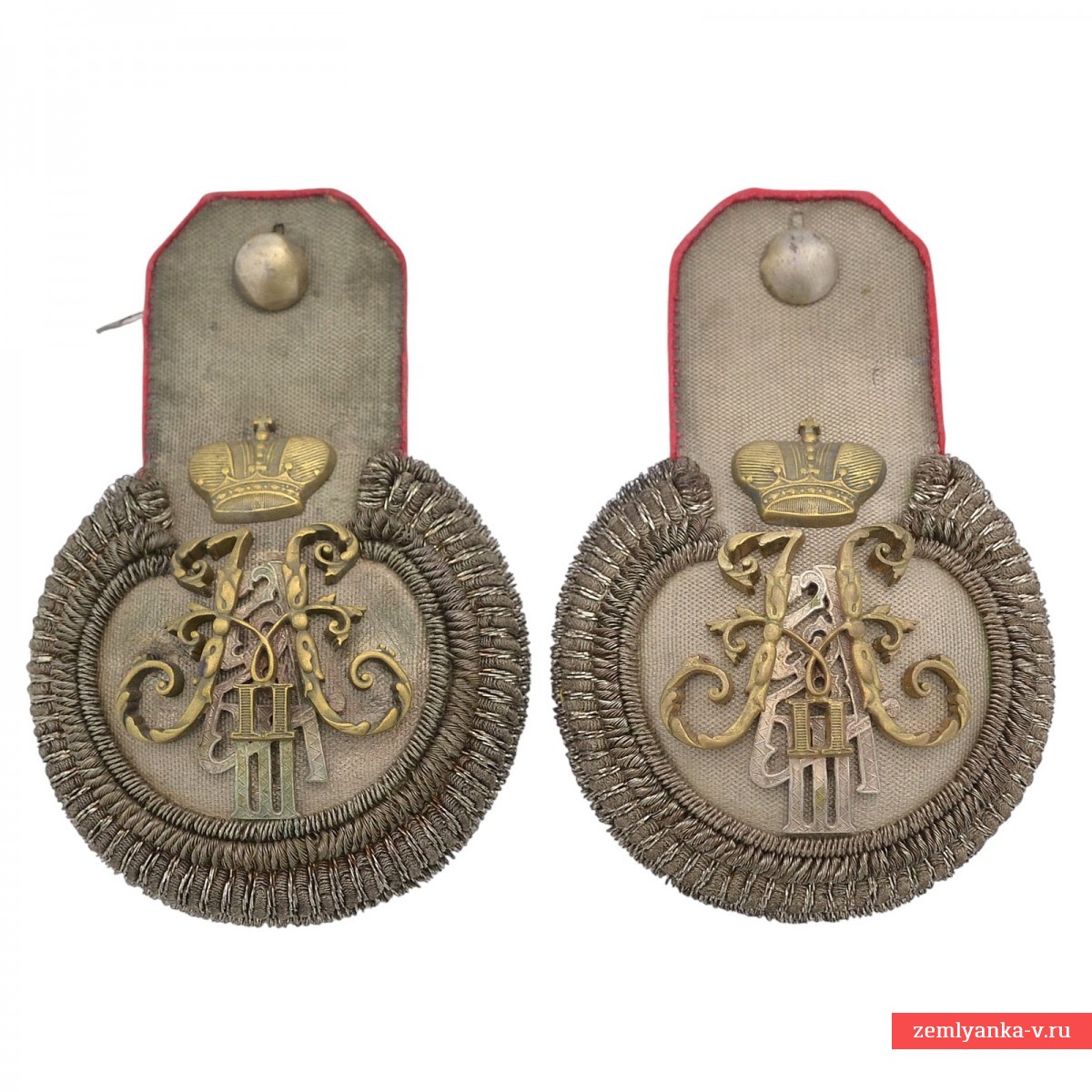 Эполеты флигель-адъютанта, капитана 1-й роты гвардейского пехотного полка