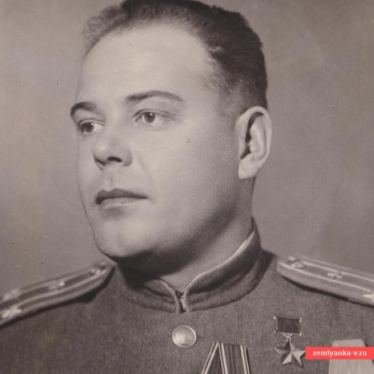 Фото подполковника ВВС РККА Полыгалова П.А. – Героя Советского союза