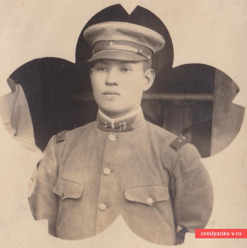 Портретное фото японского сержанта 13 полка