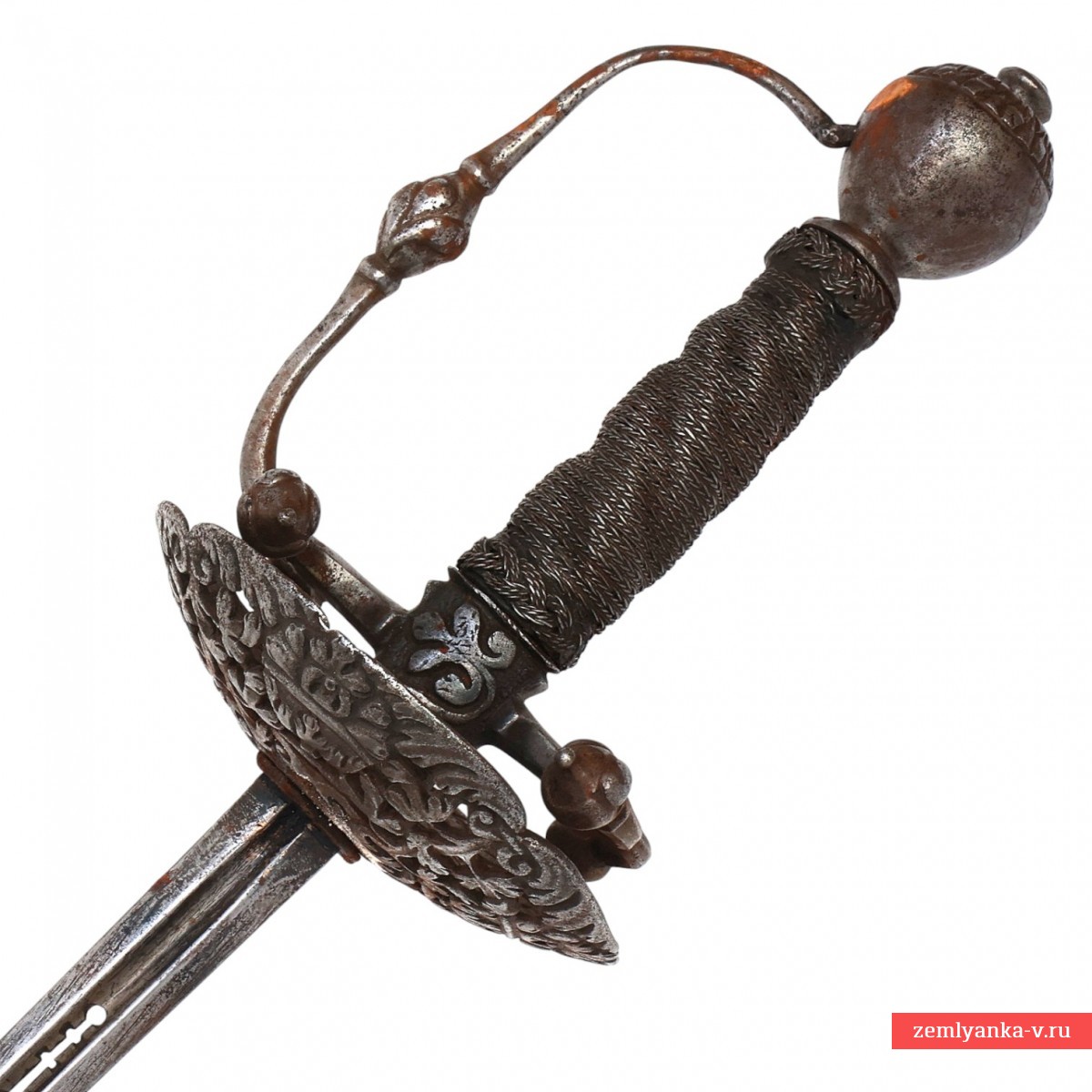 Шпага европейская кавалерийская украшенная, XVII в.