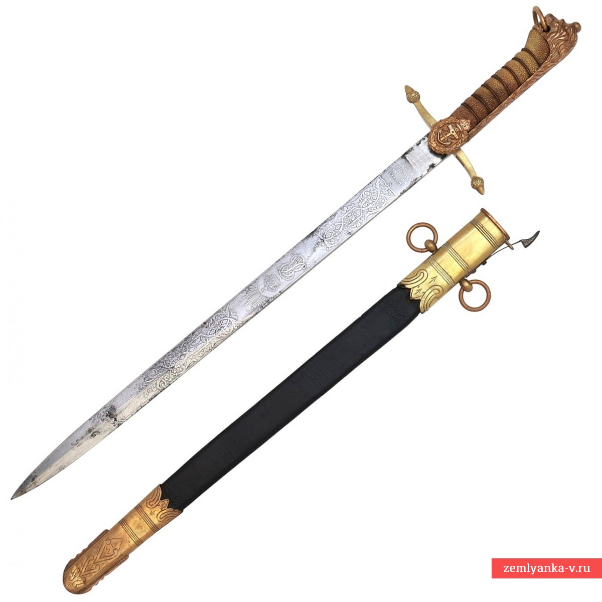 Кортик английский морской мичманский образца 1901 года