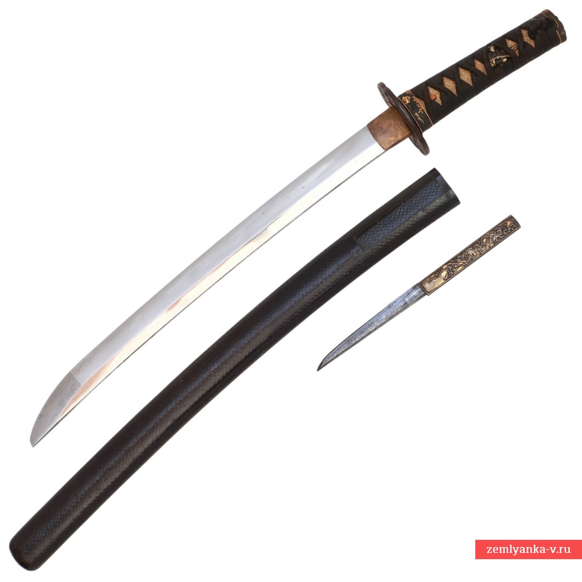 Вакидзаси в оправе косирае